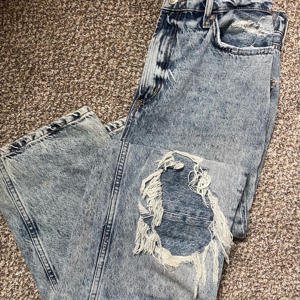 Distressed Free People Jeans
